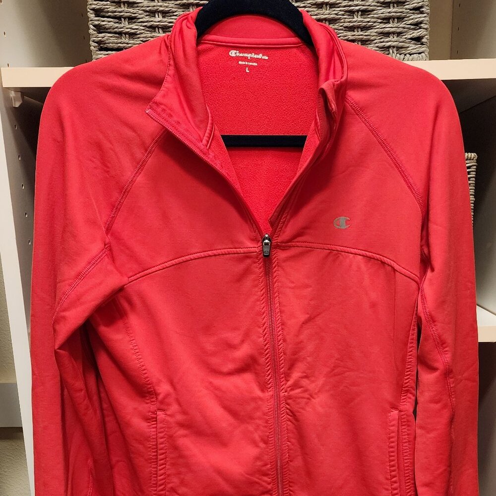 Champion - Women's orange, athletic jacket